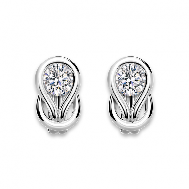 Solitaire Stud Earrings