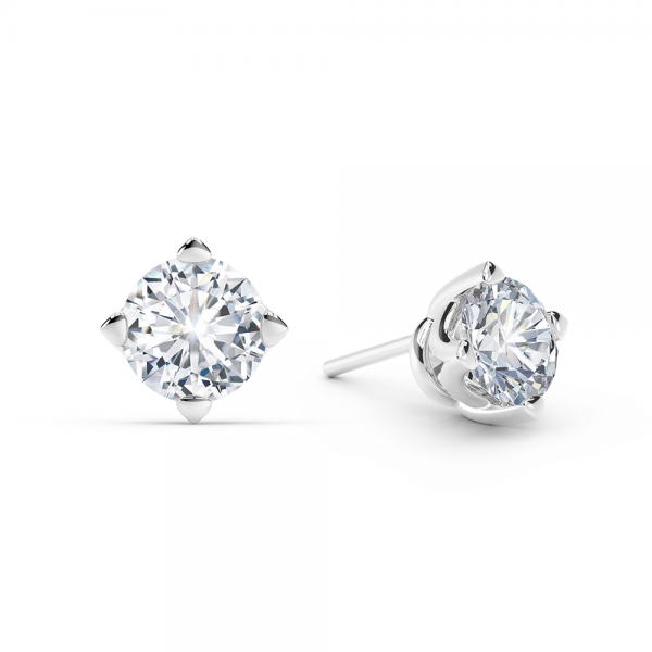 Solitaire Stud Earrings