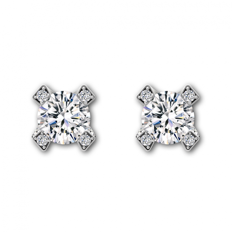 Pavè Stud Earrings