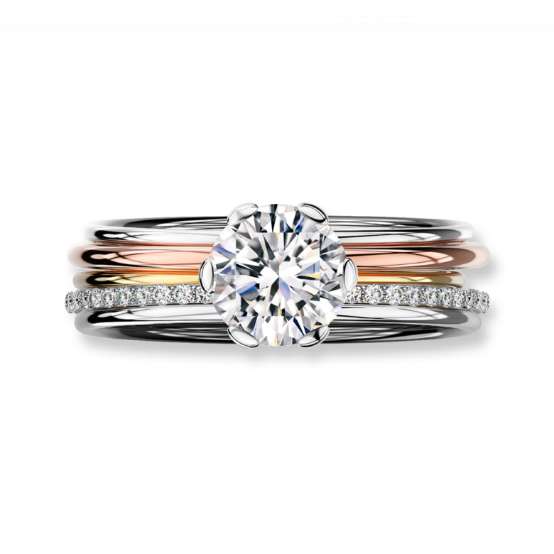 Pavé Solitaire Ring