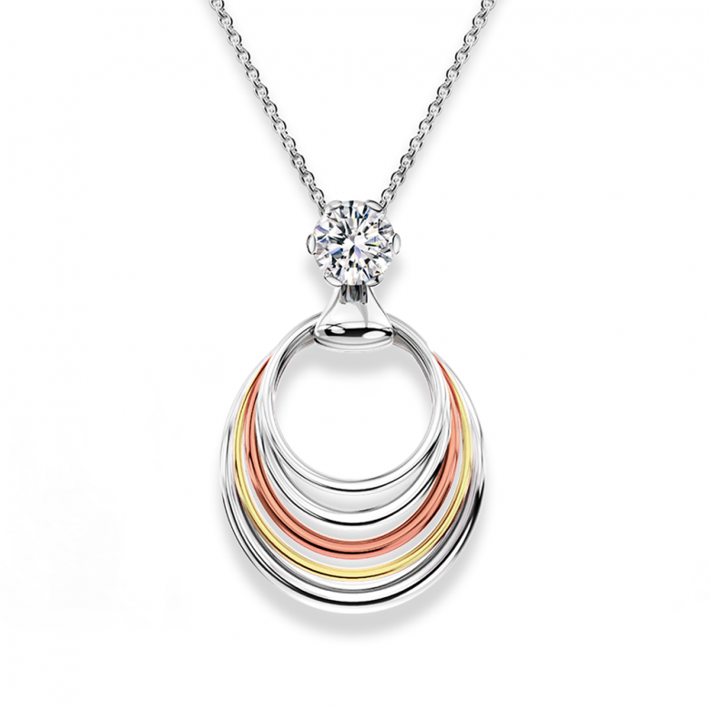 Solitaire Circle Pendant